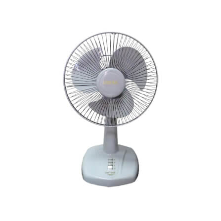 พัดลมตั้งโต๊ะ 12 นิ้ว ลัคกี้มิตซู LM521 สีเทา